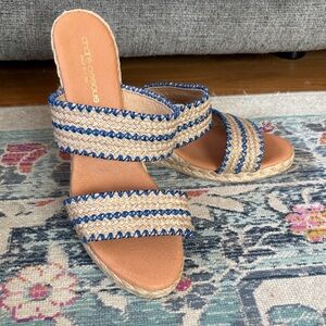 Andre Assous Nolita Espadrille Wedge Sandal. Size 41